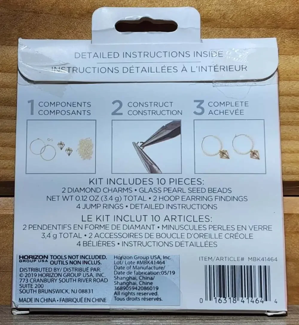 Diamonds Are Forever DIY Earring Kit Mini Kit MBK41464